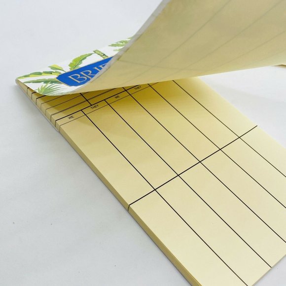 Caspari Bridge Score Pad, Potted Palms (SP134) Set of 3 NEW Unsealed - Picture 4 of 5